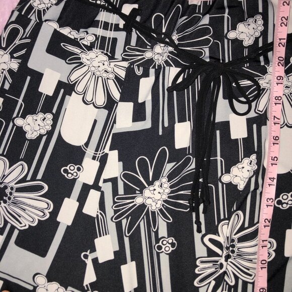 y2k 90s floral mod midi skirt - Picture 4 of 5